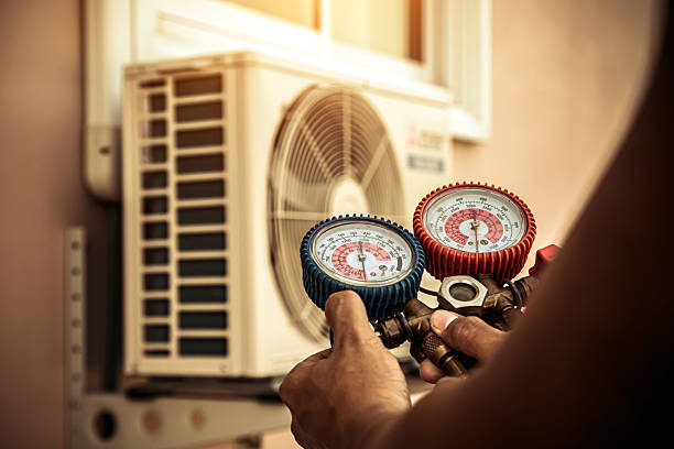 Professional Hvac Maintenance technician working in Colfax, WI